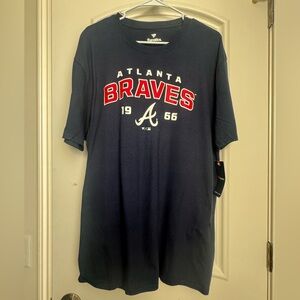 Atlanta Braves Navy Fanatics T-Shirt NWT